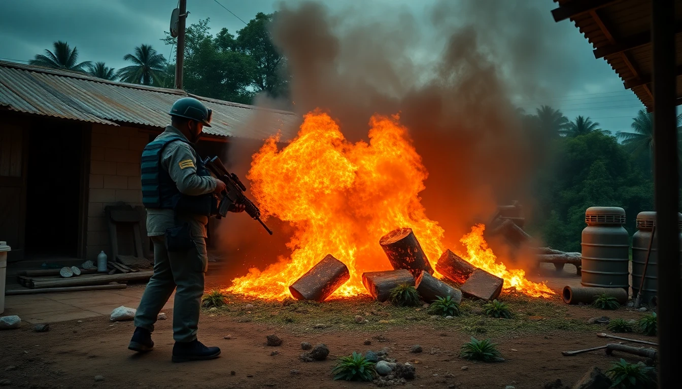 Senad destroys more than 10 tons of marijuana in Amambay operation; sources differ on seizures and detentions