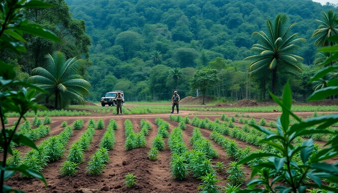 Einsätze vernichten 26 Hektar Marihuana in Caazapá und Amambay; Tava’i beziffert Verluste auf 4,5 Millionen US-Dollar