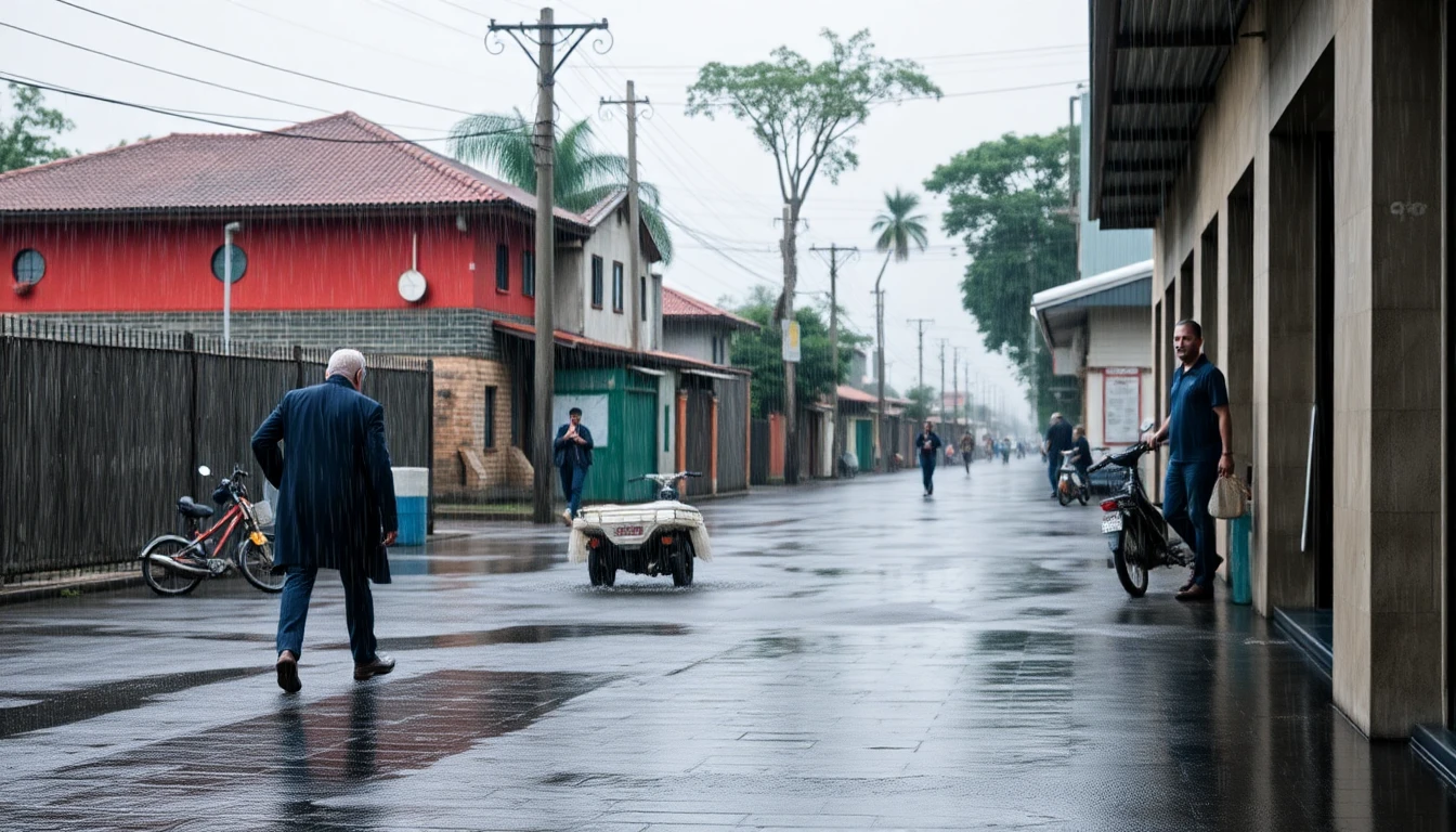 Storm with rain and hail hits four departments, causing damage