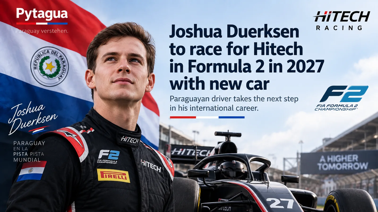 Joshua Duerksen fährt 2027 mit neuem Auto für Hitech in der Formel 2