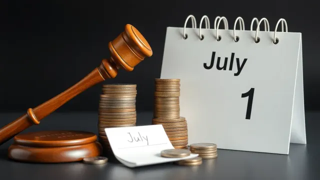 The child support payment will be automatically adjusted with the new minimum wage starting July 1