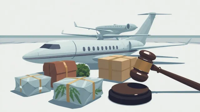 Prosecutor Cubilla leads inspection of jet carrying 261 kg of marijuana in Paraguay