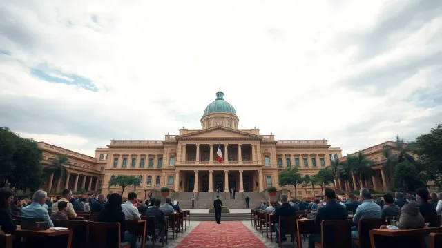 Paraguay's Congress welcomes Chile's president with honors at Mercosur summit