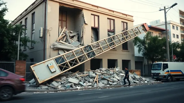 Dance Studio in Asunción Hit by Falling Construction Structure; Municipality Intervenes
