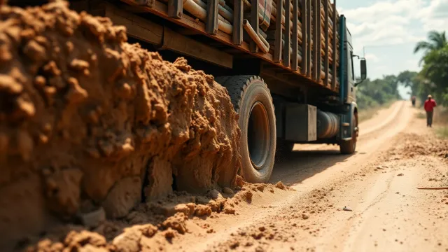 Poor roads in the Chaco delay 100 homes for indigenous community