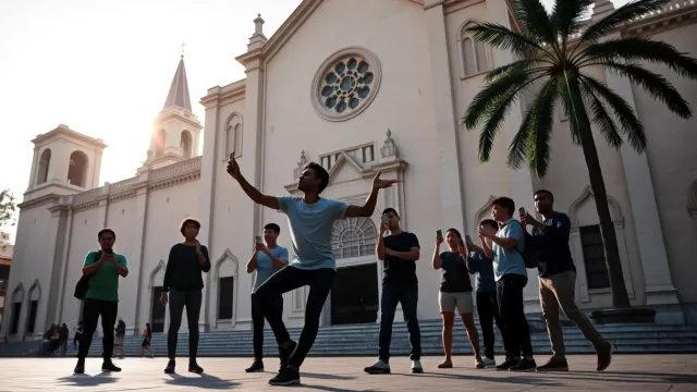 Youth hold first aura farming competition in front of San Lorenzo Cathedral