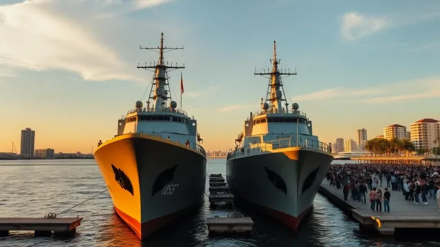 Historic Paraguayan Navy Ships Dock for First Time in Encarnación, Attract Thousands