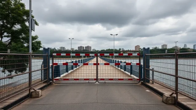 Argentine Gendarmerie installs gate and restricts passage between Nanawa and Clorinda from 7 a.m. to 7 p.m