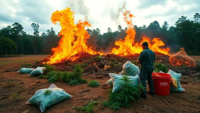 Paraguay incinerates 40 tons of marijuana seized in Paso Bravo National Park