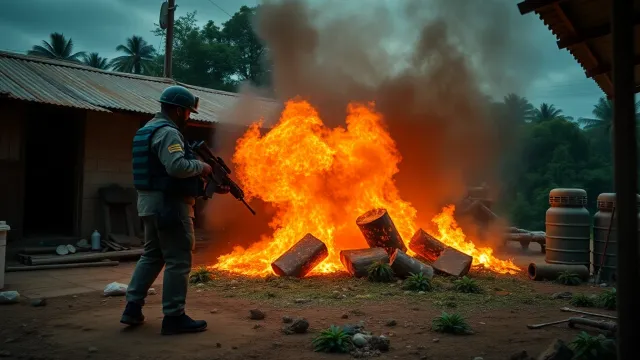 Senad destroys more than 10 tons of marijuana in Amambay operation; sources differ on seizures and detentions