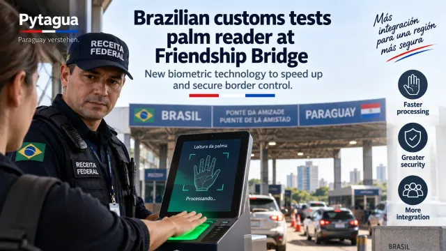 Brasilianischer Zoll testet Handflächen-Scanner an der Freundschaftsbrücke